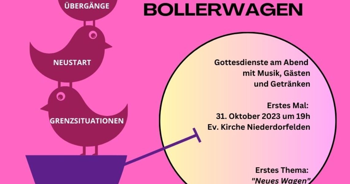 Gottesdienst mit Bollerwagen