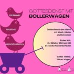 Gottesdienst mit Bollerwagen